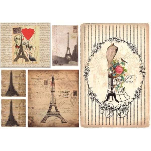 Декупажная карта А4 DDKM0540 / № DDKM0540 Декупажная карта А4 DDKM0540 / № DDKM0540