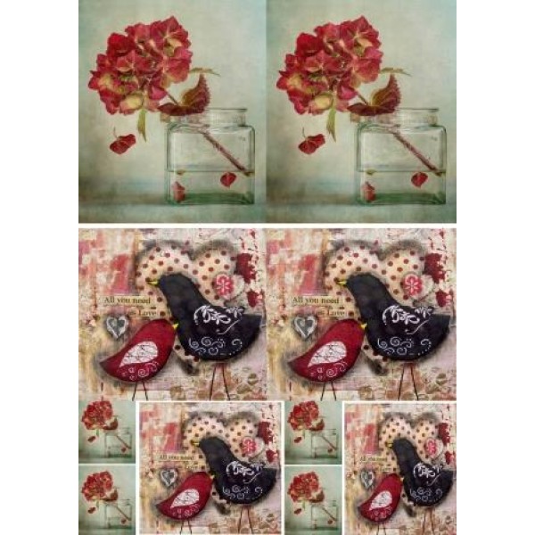 Декупажная карта А4 DDKM0710 / № DDKM0710 Декупажная карта А4 DDKM0710 / № DDKM0710