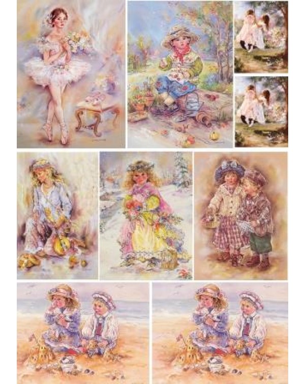 Декупажная карта А4 DDKM0734 / № DDKM0734 Декупажная карта А4 DDKM0734 / № DDKM0734