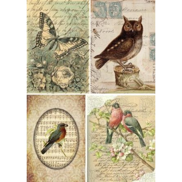 Декупажная карта А4 DDKM0707 / № DDKM0707 Декупажная карта А4 DDKM0707 / № DDKM0707