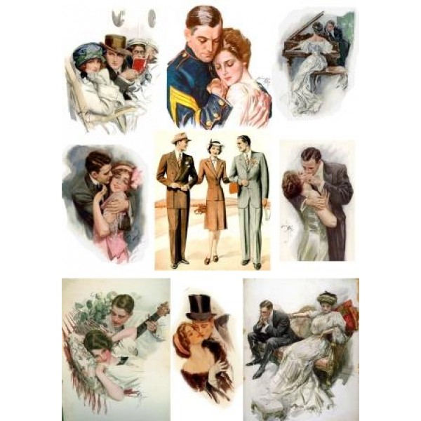 Декупажная карта А4 DDKM0688 / № DDKM0688 Декупажная карта А4 DDKM0688 / № DDKM0688