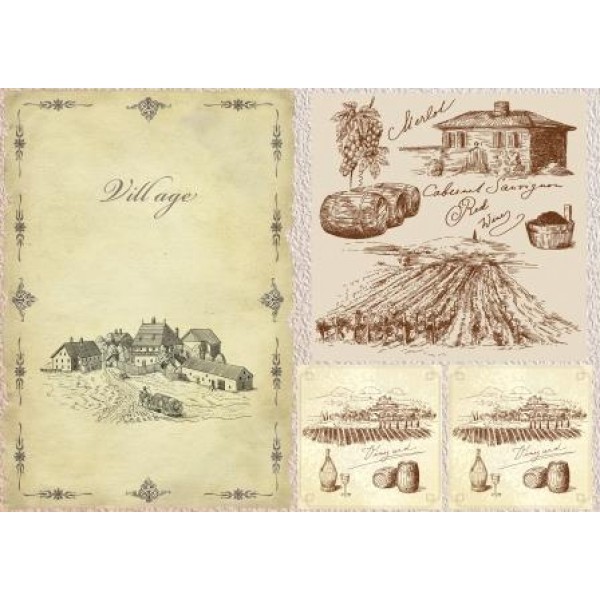 Декупажная карта А4 DDKM0897 / № DDKM0897 Декупажная карта А4 DDKM0897 / № DDKM0897