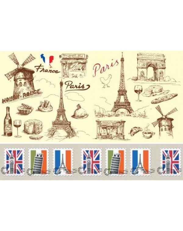 Декупажная карта А4 DDKM0855 / № DDKM0855