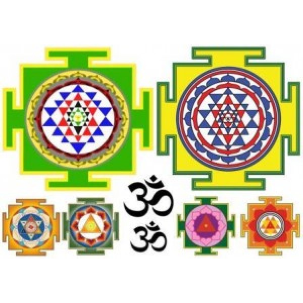 Декупажная карта А4 Янтры ddkm1057 / № ddkm1057 Декупажная карта А4 Янтры ddkm1057 / № ddkm1057