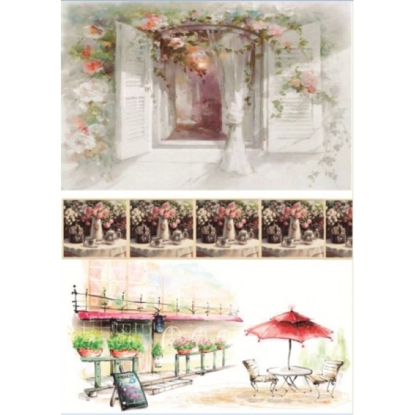 Декупажная карта А4 DDKM0536 / № DDKM0536 Декупажная карта А4 DDKM0536 / № DDKM0536