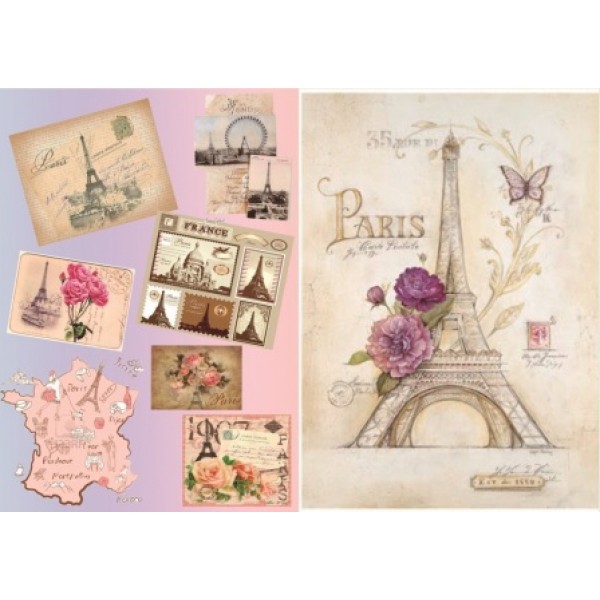 Декупажная карта А4 DDKM0525 / № DDKM0525 Декупажная карта А4 DDKM0525 / № DDKM0525