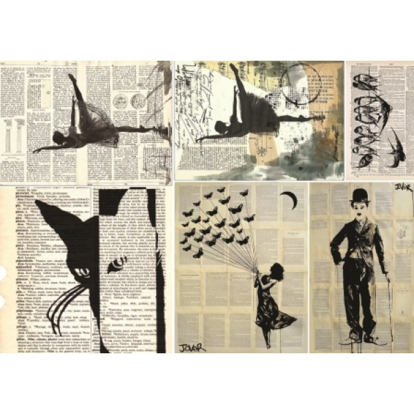 Декупажная карта А4 DDKM1221 / № DDKM1221 Декупажная карта А4 DDKM1221 / № DDKM1221