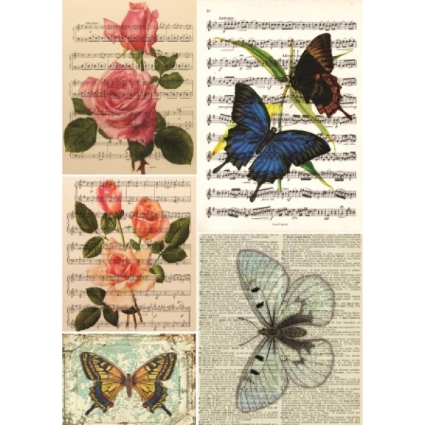 Декупажная карта А4 DDKM1234 / № DDKM1234