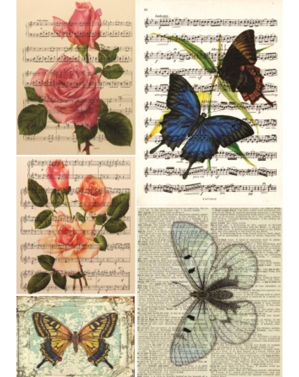 Декупажная карта А4 DDKM1234 / № DDKM1234