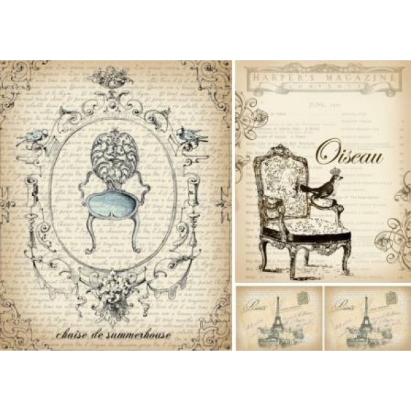 Декупажная карта А4 DDKM0699 / № DDKM0699 Декупажная карта А4 DDKM0699 / № DDKM0699