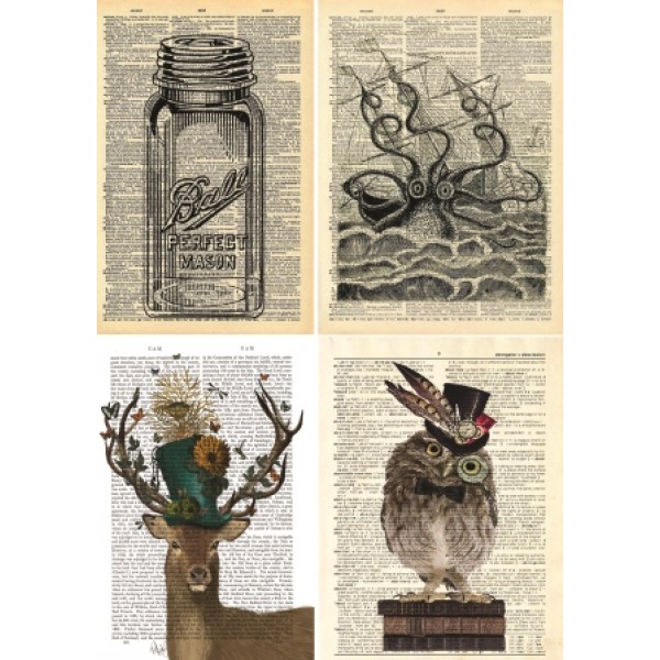 Декупажная карта А4 DDKM1216 / № DDKM1216 Декупажная карта А4 DDKM1216 / № DDKM1216