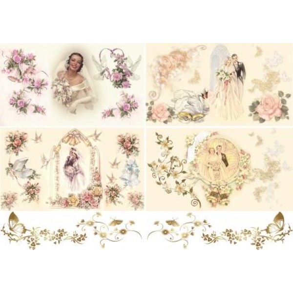 Декупажная карта А4 DDKM1053 / № DDKM1053 Декупажная карта А4 DDKM1053 / № DDKM1053