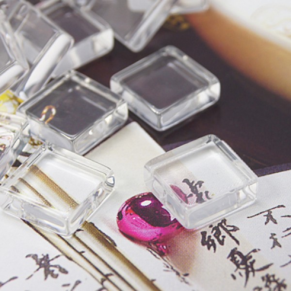 Кабошон из стекла прозрачный GGLA-S013-20x20mm-1 / № GGLA-S013-20x20mm-1 Кабошон из стекла прозрачный GGLA-S013-20x20mm-1 / № GGLA-S013-20x20mm-1