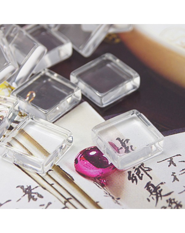 Кабошон из стекла прозрачный GGLA-S013-20x20mm-1 / № GGLA-S013-20x20mm-1 Кабошон из стекла прозрачный GGLA-S013-20x20mm-1 / № GGLA-S013-20x20mm-1