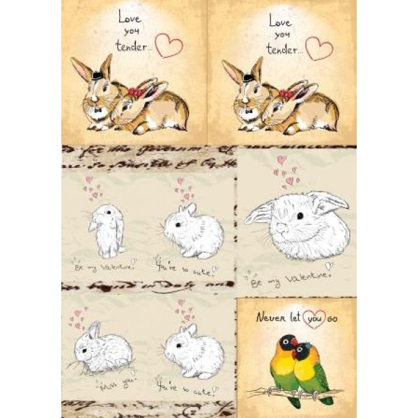 Декупажная карта А4 DDKM0844 / № DDKM0844 Декупажная карта А4 DDKM0844 / № DDKM0844