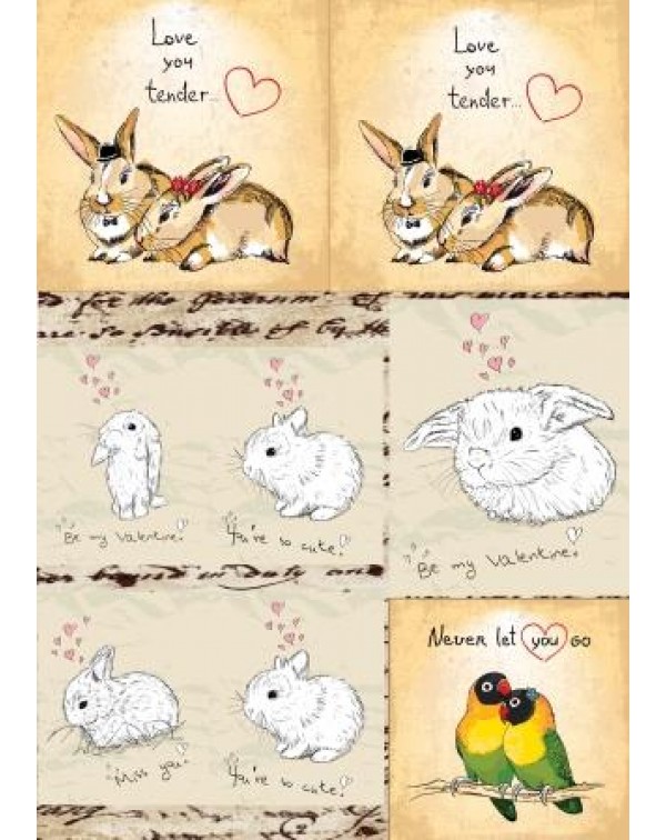 Декупажная карта А4 DDKM0844 / № DDKM0844 Декупажная карта А4 DDKM0844 / № DDKM0844