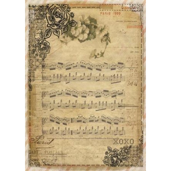 Декупажная карта А4 DDKM1152 / № DDKM1152 Декупажная карта А4 DDKM1152 / № DDKM1152