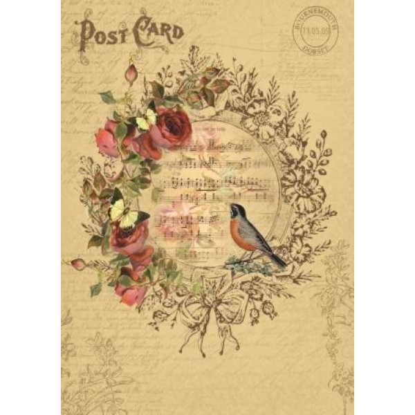 Декупажная карта А4 DDKM1154 / № DDKM1154 Декупажная карта А4 DDKM1154 / № DDKM1154