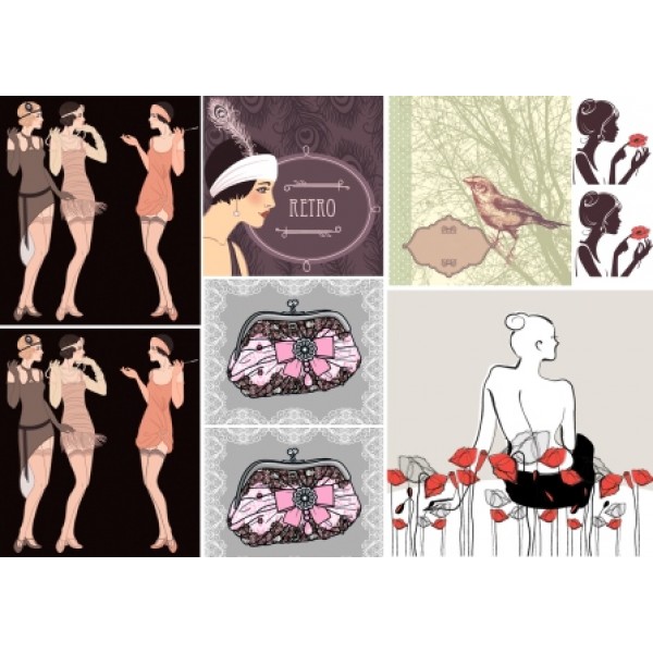 Декупажная карта А4 DDKM0747 / № DDKM0747 Декупажная карта А4 DDKM0747 / № DDKM0747