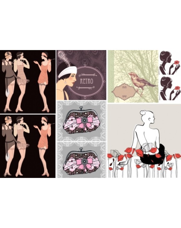 Декупажная карта А4 DDKM0747 / № DDKM0747 Декупажная карта А4 DDKM0747 / № DDKM0747