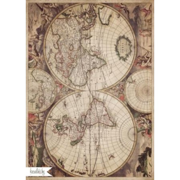 Декупажная карта А4 DDKM0379 / № DDKM0379 Декупажная карта А4 DDKM0379 / № DDKM0379