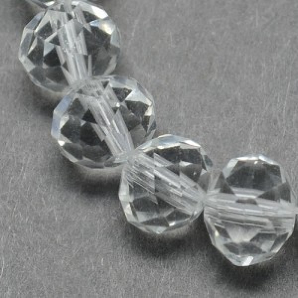 Бусина стеклянная граненая G02YI013 / № G02YI013