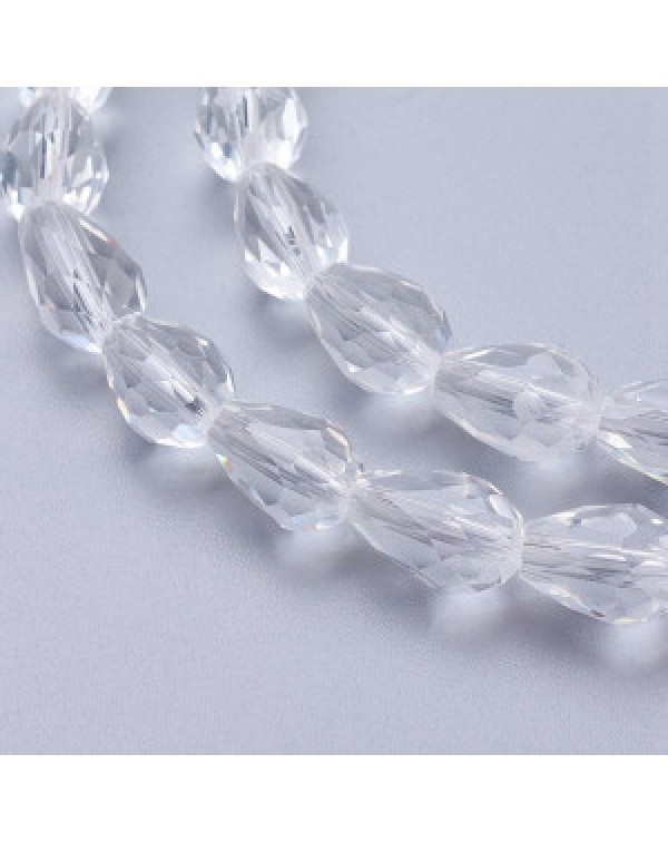 Бусина стеклянная граненая GLAA-R024-11x8mm-12 / № GLAA-R024-11x8mm-12