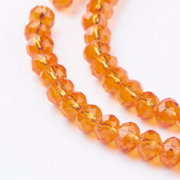 Бусина стеклянная граненая GLAA-R029-4mm-05A / № GLAA-R029-4mm-05A