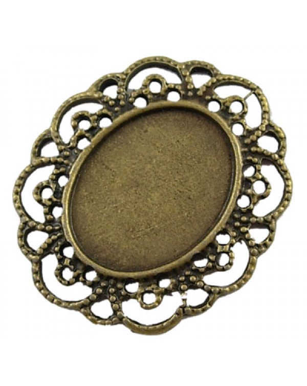 Основа для кабошона EA079Y-AB / № EA079Y-AB Основа для кабошона EA079Y-AB / № EA079Y-AB