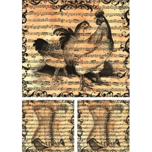 Декупажная карта А4 DDKM0565 / № DDKM0565 Декупажная карта А4 DDKM0565 / № DDKM0565