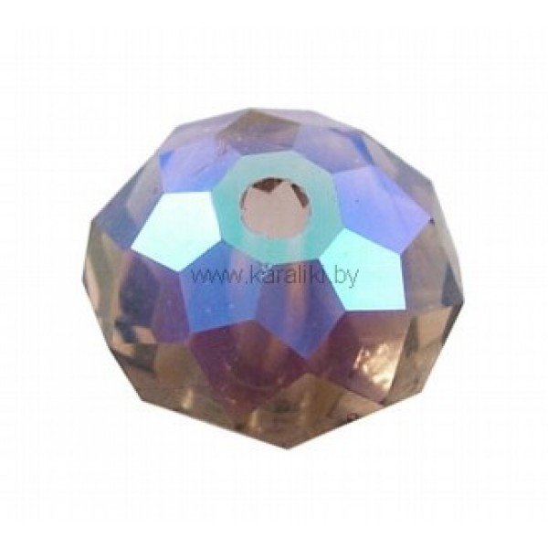 Бусина стеклянная граненая кварцевая BSK0004 / № BSK0004
