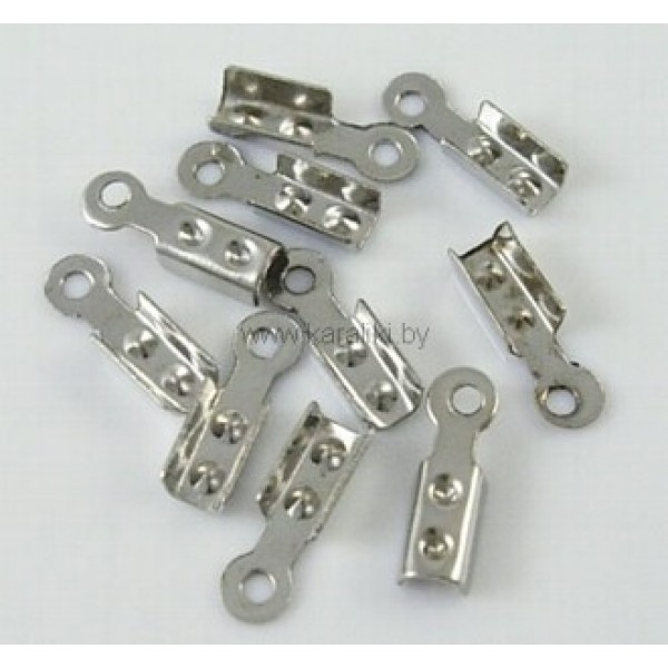 Зажим для лент 8*2,5*2 мм; отверстие 2 мм / № KZ0014