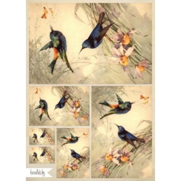 Декупажная карта А4 DDKM0330 / № DDKM0330 Декупажная карта А4 DDKM0330 / № DDKM0330