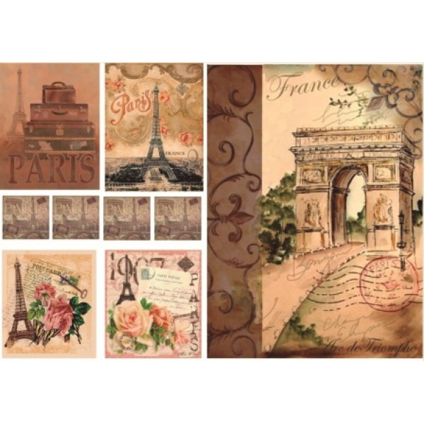 Декупажная карта А4 DDKM0546 / № DDKM0546 Декупажная карта А4 DDKM0546 / № DDKM0546