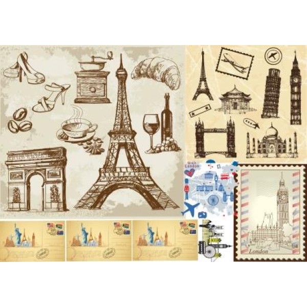 Декупажная карта А4 DDKM0852 / № DDKM0852 Декупажная карта А4 DDKM0852 / № DDKM0852