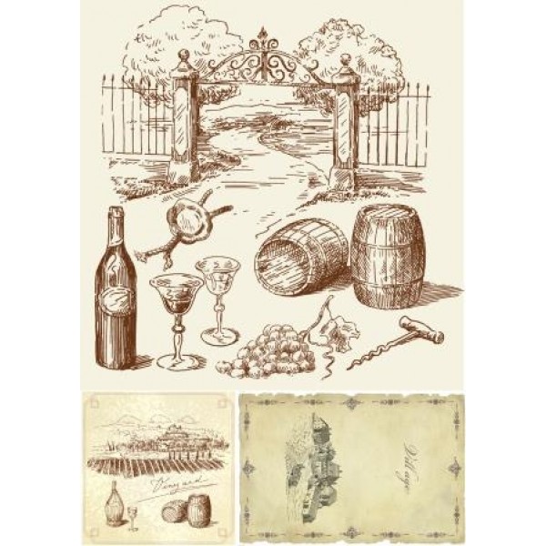 Декупажная карта А4 DDKM0896 / № DDKM0896 Декупажная карта А4 DDKM0896 / № DDKM0896