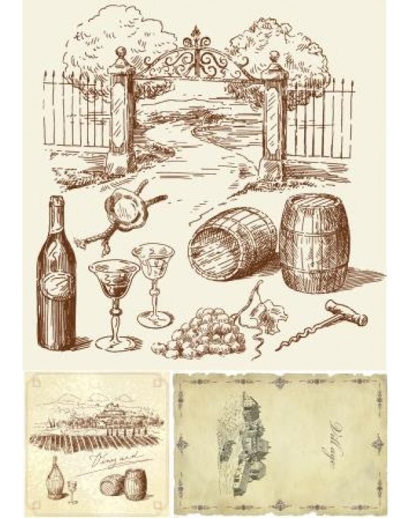 Декупажная карта А4 DDKM0896 / № DDKM0896 Декупажная карта А4 DDKM0896 / № DDKM0896