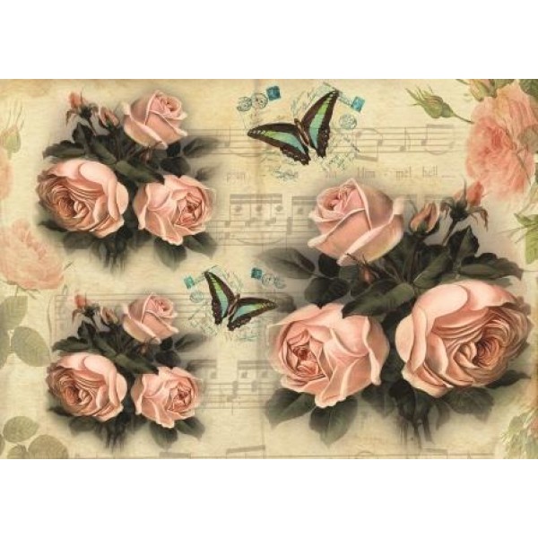 Декупажная карта А4 DDKM1143 / № DDKM1143 Декупажная карта А4 DDKM1143 / № DDKM1143