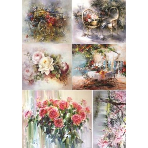 Декупажная карта А4 DDKM1208 / № DDKM1208 Декупажная карта А4 DDKM1208 / № DDKM1208