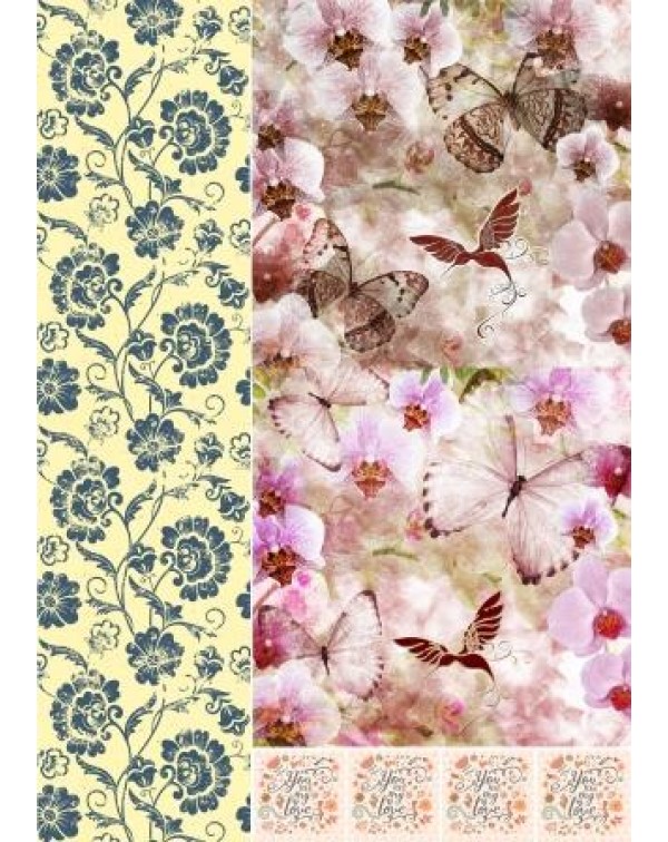 Декупажная карта А4 DDKM0862 / № DDKM0862 Декупажная карта А4 DDKM0862 / № DDKM0862