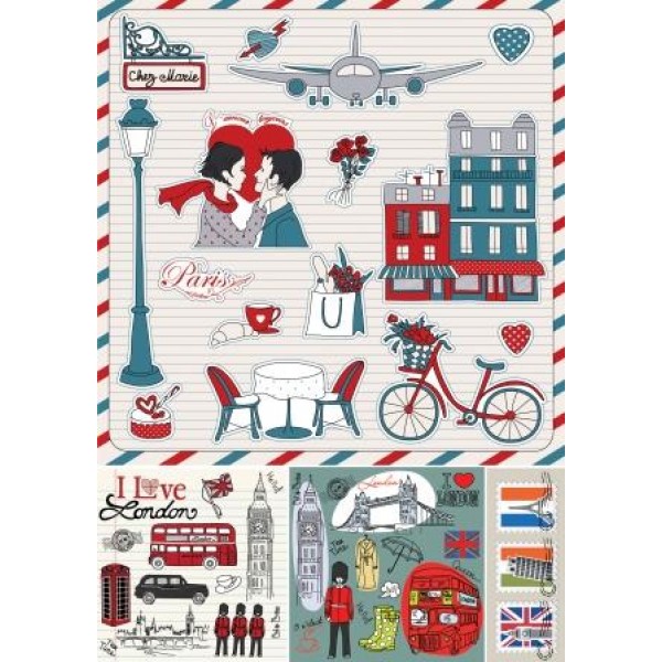 Декупажная карта А4 DDKM0854 / № DDKM0854 Декупажная карта А4 DDKM0854 / № DDKM0854