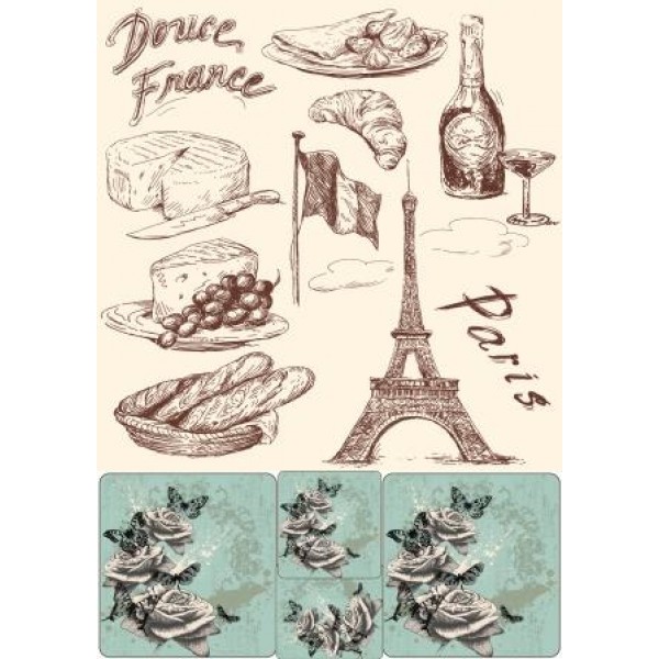 Декупажная карта А4 DDKM0848 / № DDKM0848 Декупажная карта А4 DDKM0848 / № DDKM0848